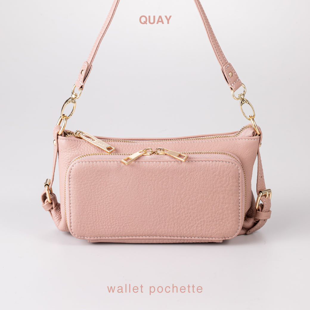 QUAY キー 牛革 お財布ポーチ ショルダーバッグ 2way 44460N