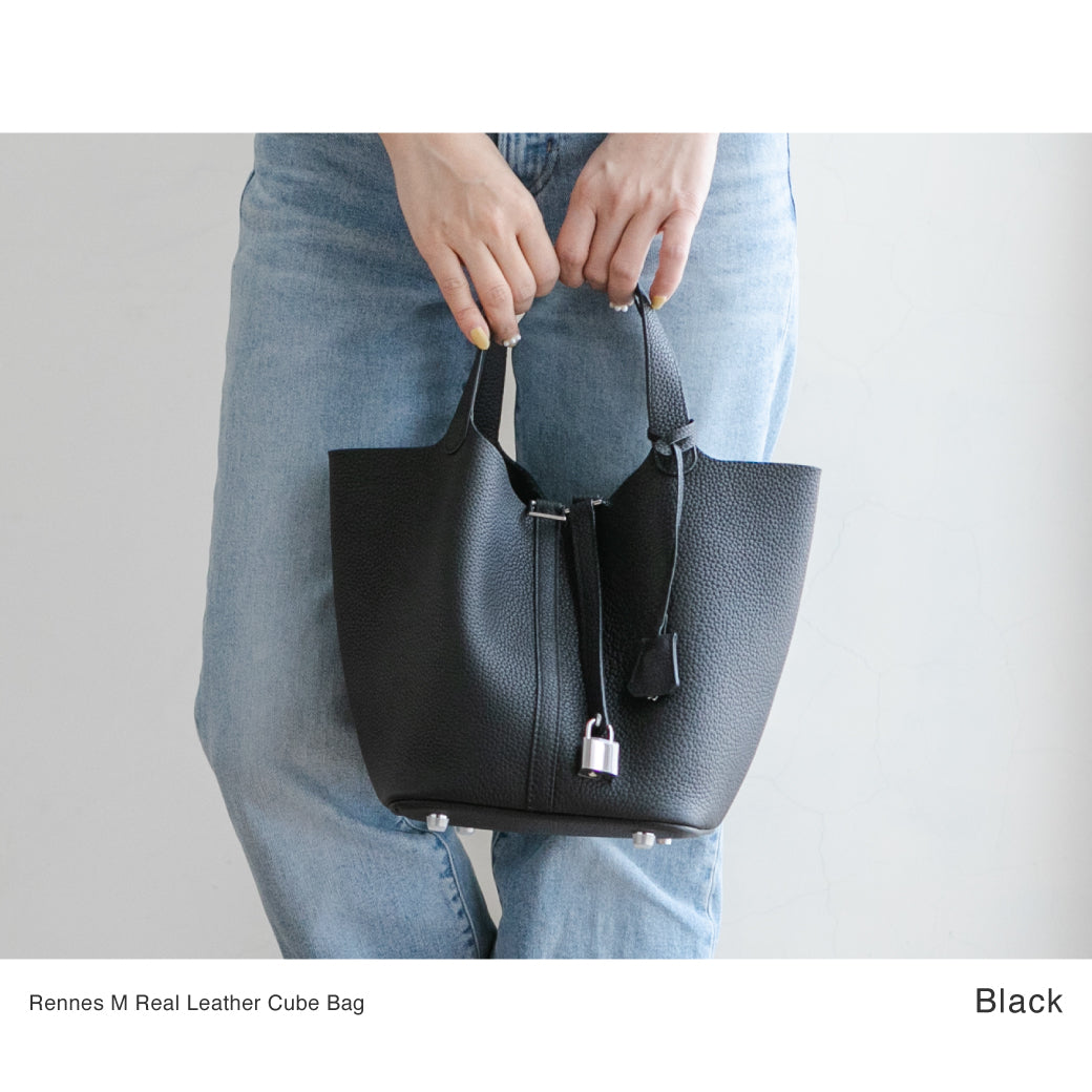 【特典スカーフ付き】 ◆シルバー金具◆ RENNES レンヌ キューブバッグ Mサイズ マイピコタンイ 99401