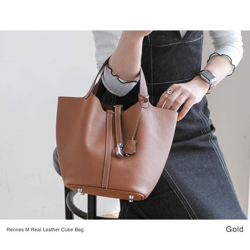 【特典スカーフ付き】 ◆シルバー金具◆ RENNES レンヌ キューブバッグ Mサイズ マイピコタンイ 99401