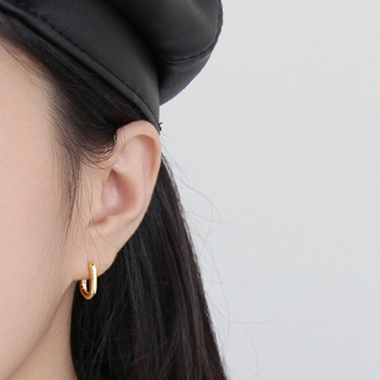 【La Closet】スクエアピアス SILVER925製 シンプル ゴールド ピアス シルバーピアス 純銀 sv925