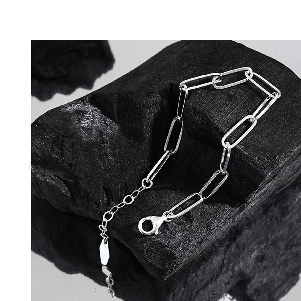 【La Closet】チェーンブレスレット SILVER925製 フリーサイズ シンプル アクセサリー ゴールド ブレスレット シルバーアクセサリー 純銀 バングル 腕輪 シルバーバングル シルバー925バングル シルバー925アクセサリー SV925