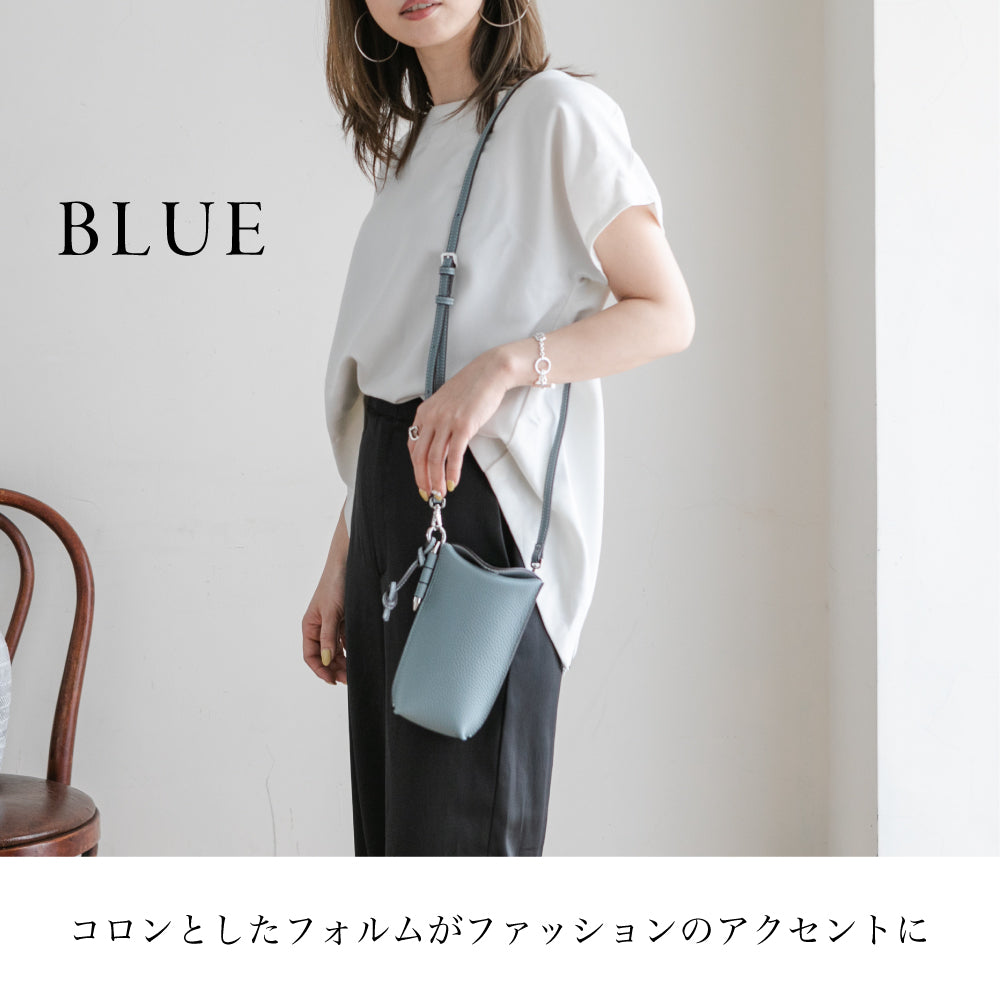【特典スカーフ付き】上質レザー スマホポシェット Nantes ナント 牛革 スマホショルダー スマゲート 本革 レディース イマイバッグ imaibag 99420