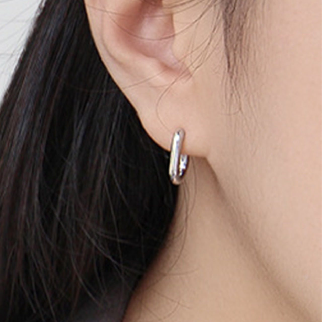 【La Closet】スクエアピアス SILVER925製 シンプル ゴールド ピアス シルバーピアス 純銀 sv925