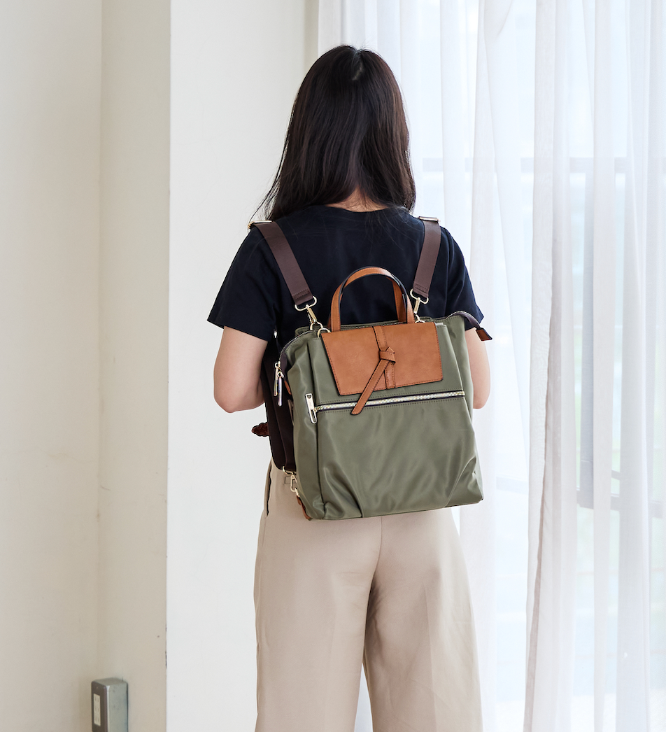 新聞掲載商品】QUAY 3way はっ水ナイロンリュック 99385 イマイ