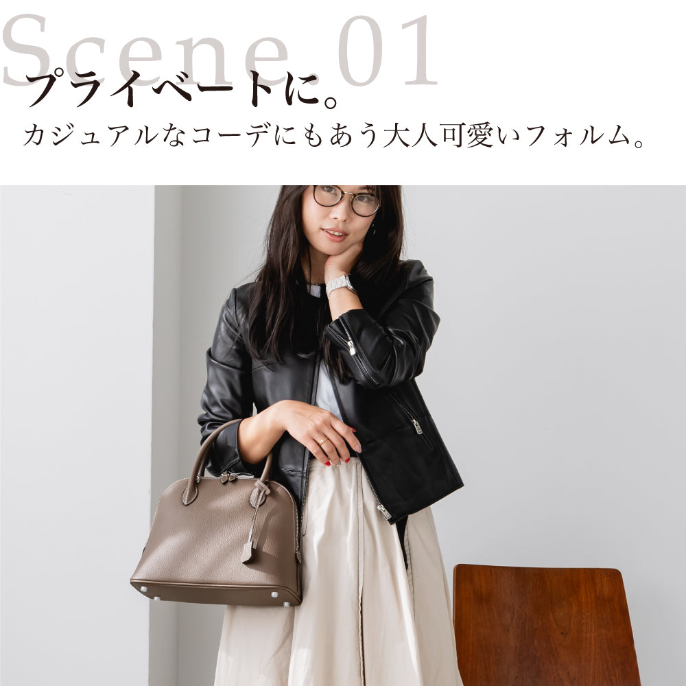 【La Closet】【特典スカーフ付き】Grasse グラースM  上質本革 ショルダーバッグ ハンドバッグ 上質 本革  斜め掛け マイボリードイ ブガッティ 普段使い 入学式 卒業式  贈り物 人気  イマイバッグ かわいい 99-3016