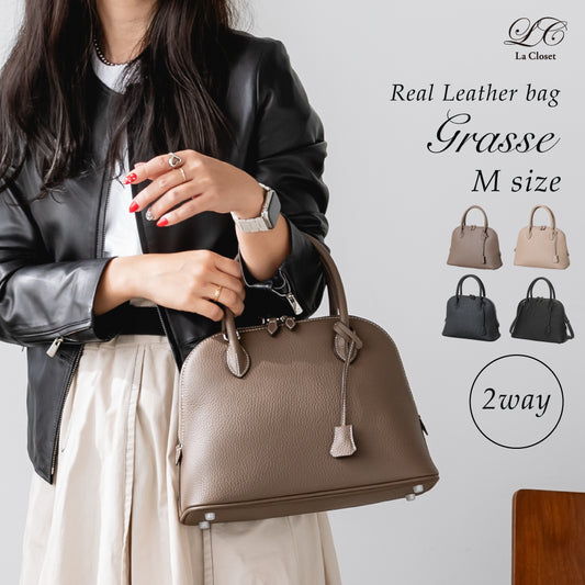 【La Closet】【特典スカーフ付き】Grasse グラースM  上質本革 ショルダーバッグ ハンドバッグ 上質 本革  斜め掛け マイボリードイ ブガッティ 普段使い 入学式 卒業式  贈り物 人気  イマイバッグ かわいい 99-3016