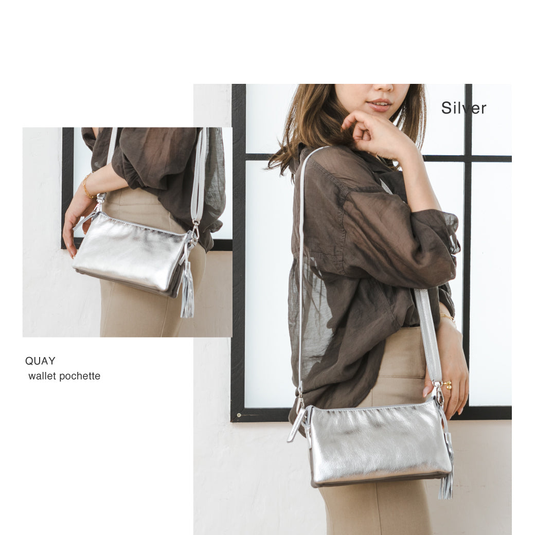 QUAY お財布ショルダー お財布ポシェット 99366 多機能ポシェット