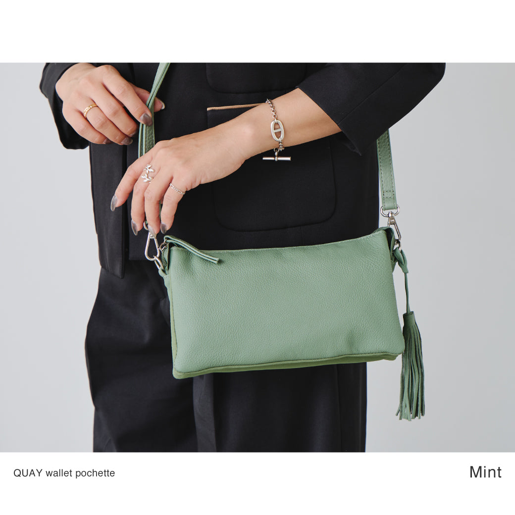 QUAY お財布ショルダー お財布ポシェット 99366 多機能ポシェット