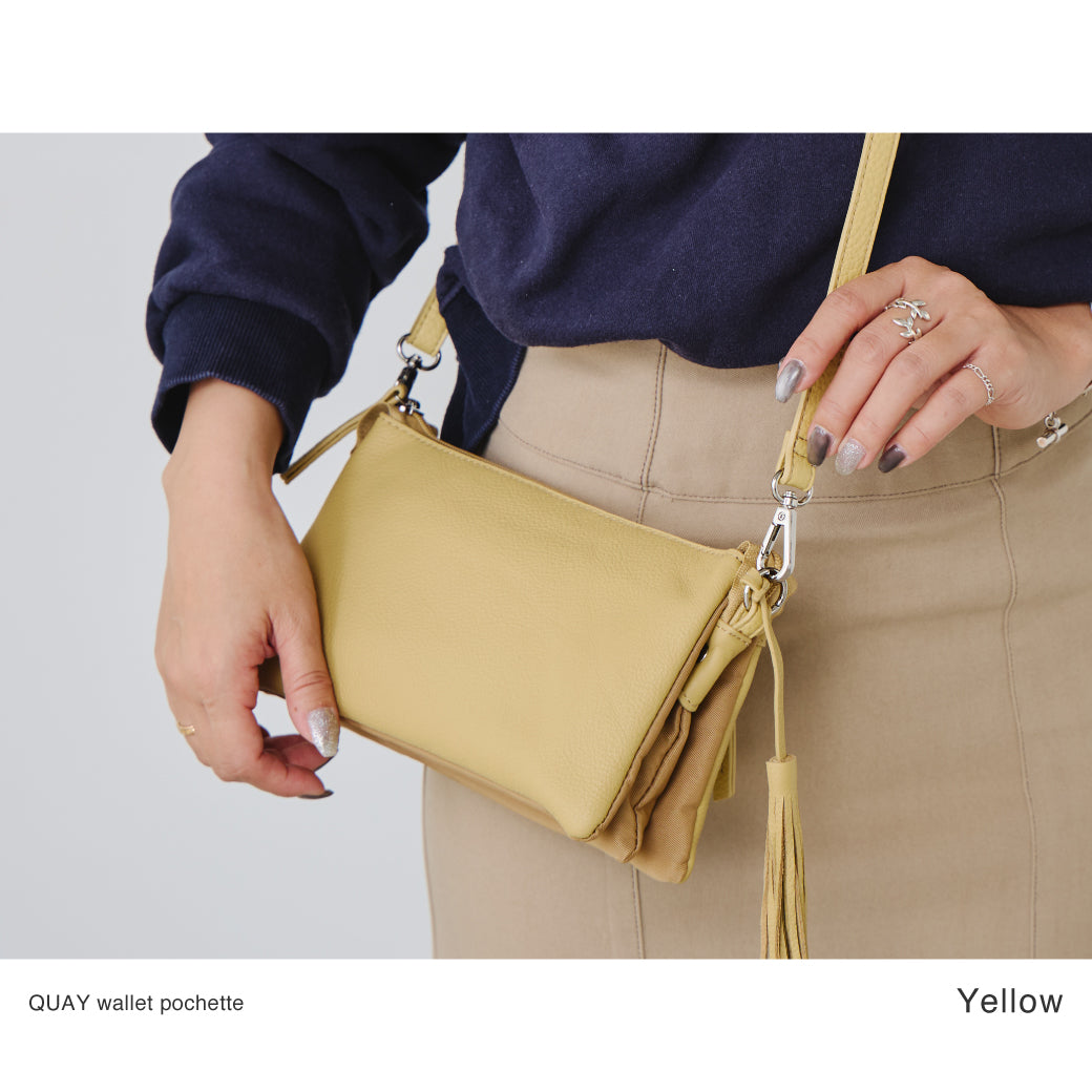 QUAY お財布ショルダー お財布ポシェット 99366 多機能ポシェット