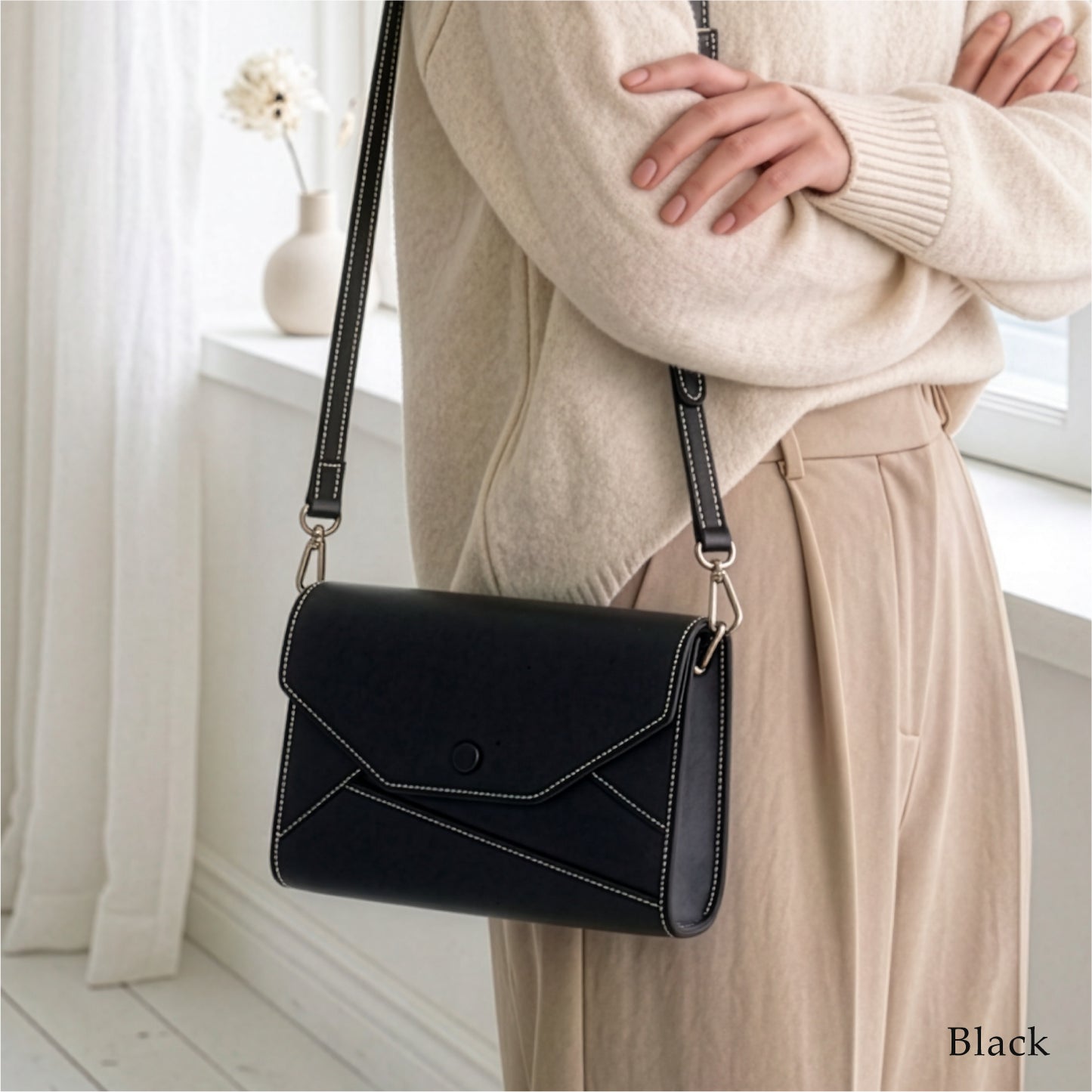 【La Closet】Barry バリー ショルダーバッグ レディース 本革 レザーバッグ 革 ショルダー バッグ 牛革 薄型 軽量 コンパクト 本革バッグ レディースバッグ 99-3021 イマイバッグ