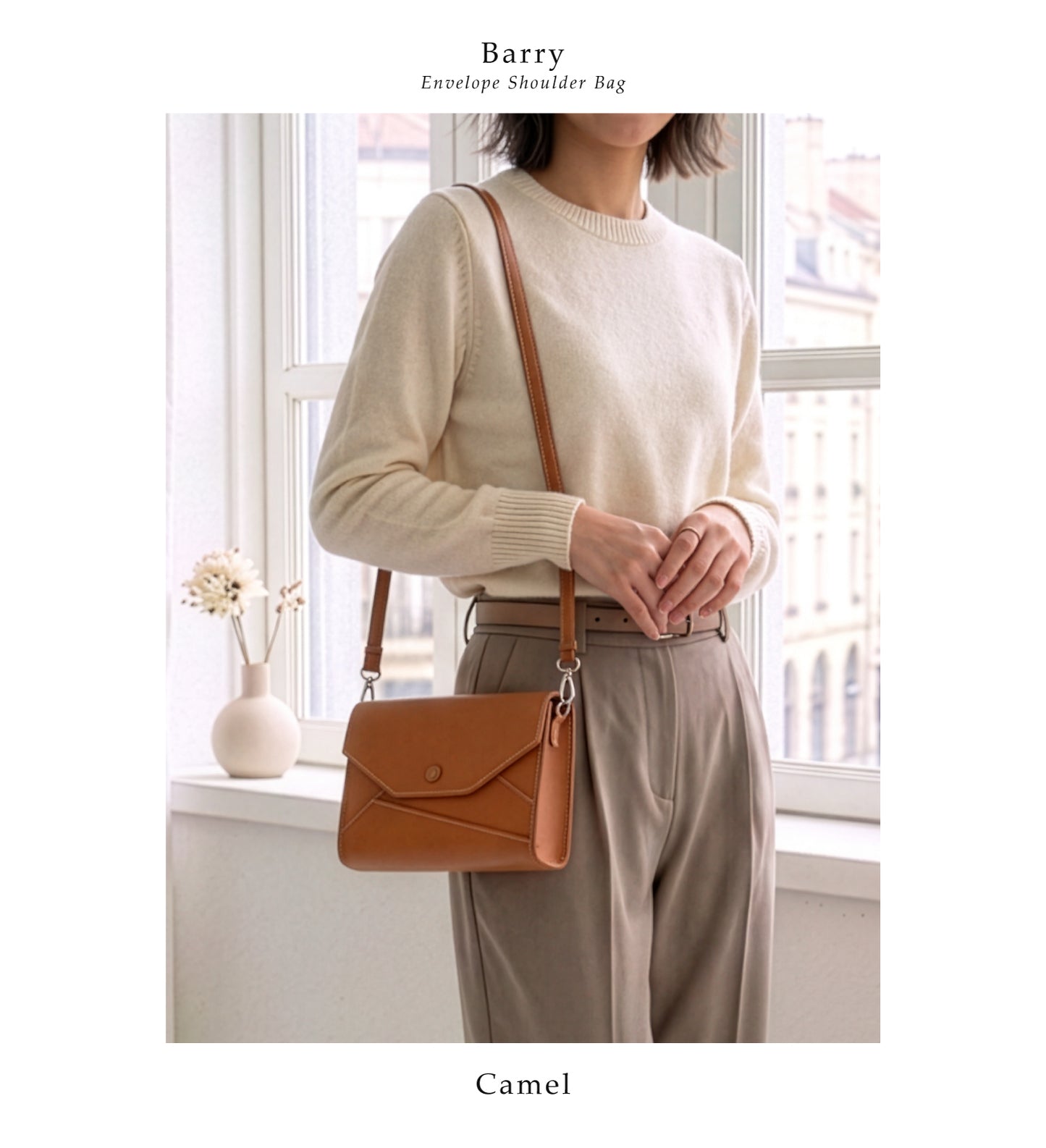 【La Closet】Barry バリー ショルダーバッグ レディース 本革 レザーバッグ 革 ショルダー バッグ 牛革 薄型 軽量 コンパクト 本革バッグ レディースバッグ 99-3021 イマイバッグ