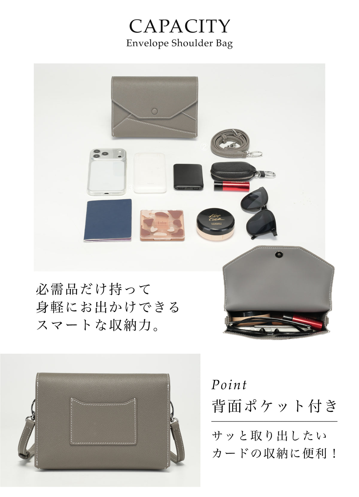 【La Closet】Barry バリー ショルダーバッグ レディース 本革 レザーバッグ 革 ショルダー バッグ 牛革 薄型 軽量 コンパクト 本革バッグ レディースバッグ 99-3021 イマイバッグ