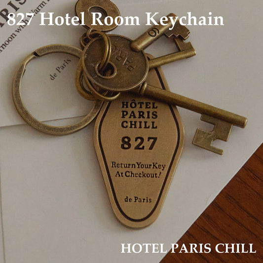 【HOTEL PARIS CHILL】827 Hotel room keychain キーチェーン HPC-1554 ホテルパリチル